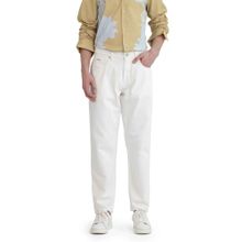 Rare Rabbit Off White Solid Relaxed Fit Jeans