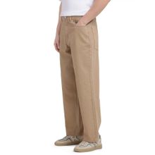 Rare Rabbit Beige Solid Loose Fit Jeans