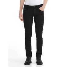 Rare Rabbit Black Solid Regular Fit Jeans