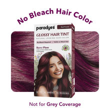 Paradyes Glossy Hair Tint Semi-Permanent Creme Hair Color Red-Purple - Berry Plum