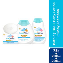 Dove Rich Moisture Bathing Bar, Rich Moisture Lotion And Shampoo - Pack Of 3