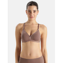 Jockey 1581 Wirefree Non-Padded Cotton Medium Coverage Everyday Bra-Deep Taupe