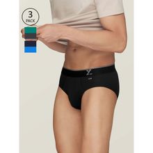 XYXX Men Silver Cotton Underwear Anti-odour Tech Lasting Freshness Multi-Color (Pack of 3)