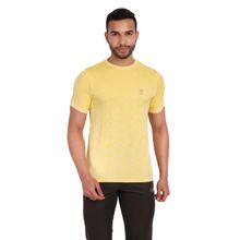 Heka Breathable, Dry-fit And Seamless Ultralight Comfort-fit Active Causal Yellow Men's T-shirt