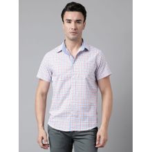 WOODLAND Mens Checks Half Sleeves Multi-Color Casual Shirt