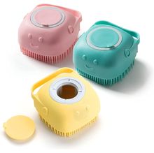 FYOLI Beauty Silicone Bath Body Scrubber Loofah Brush with Soap Dispenser - Multicolor