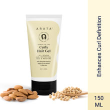 Arata Curly Hair Gel For Curl Definition With Abyssinian Seed Oil, Soya Protein & Shea Butter