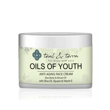 Teal and Terra Anti-Aging Face Cream with Shea & Almond for Nourishing, Rejuvenating Skincare