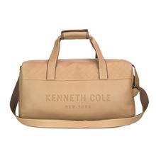Kenneth Cole Faux Leather Top Zip Travel Duffel Bag - Brown