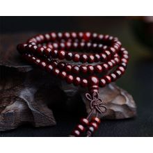 OOMPH Jewellery Natural Wood Buddha Meditation 108 Prayer Beads Mala Multi Layer Bracelet For Women