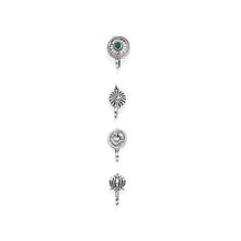 Zaveri Pearls Combo Of 4 Antique Silver Tone Clip On Nose Pins - ZPFK7503