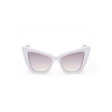 GCDS White Full Rim Sunglass GD0026 53 21G (53)