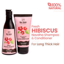 Nat Habit Five Oil Hibiscus Shampoo & Conditioner Combo For Hair Fall Control, 72 Hr Frizz Control