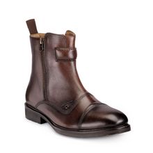 Teakwood Leathers Brown Solid Chukka Boots