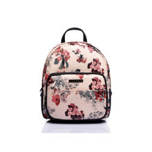 Caprese Frida Small White Floral Printed Backpack
