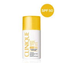 Clinique SPF 50 UVA/UVB Mineral Sunscreen Fluid For Face