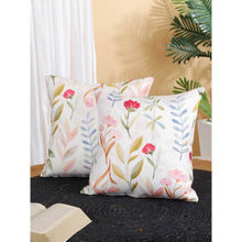 Rosara Home Floral Square Cushion Covers (Pack Of 2)