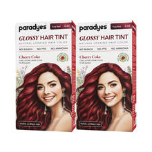 Paradyes Cherry Coke Glossy Hair Tint Semi-Permanent 6.66 True Red Creme Color - Pack Of 2