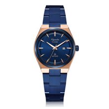 Alexandre Christie Women Sapphire Blue Dial Round Watch - 8697LDBURBU