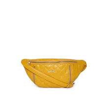 KLEIO Quilted Chain Sling Bum Waist Yellow Belt Bag (HO8017KL-YE)
