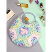 Magic Needles Multi-Color Cute Handmade Hexagon Bags
