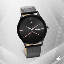 Fastrack Style Up Black Dial Analog Watch for Men
