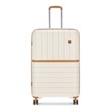 VIP Unisex Off White Large Trolley Bag