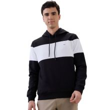 Park Avenue Men Black Slim Fit Solid Hoodie