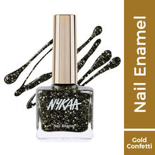 Nykaa Black To Gold Nail Enamel Polish - Stayin Alive 233