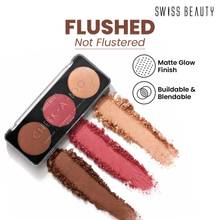 Swiss Beauty Cheek-A-Boo 3 In One Blusher Contour And Highlighter - 3