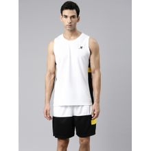 Xtep White Sleeveless T-Shirt with Shorts (Set of 2)