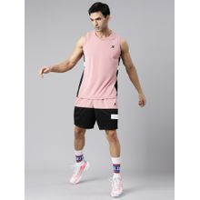 Xtep Pink Sleeveless T-Shirt with Shorts (Set of 2)