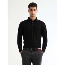 Arrow Black Regular Fit Polo T-Shirt