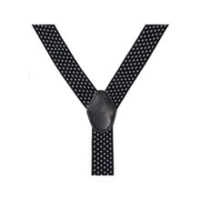 The Tie Hub Suspender Royal Polka - Black-White