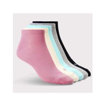CULT Casual Low Ankle Women Cotton Socks (Pack of 5)