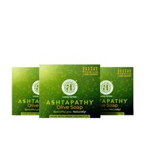 Ashtapathy Olive Soap For Unisex - Pack Of 3
