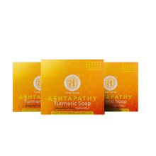 Ashtapathy Turmeric Soap For Unisex - Pack Of 3