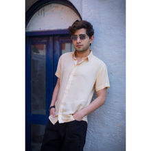 JAVINISHKA Softest Beige Slim Fit Unisex Modal Shirt