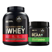 Optimum Nutrition Gold Standard 100% Whey Protein Double Rich Chocolate & BCAA Green Apple