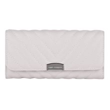 Lino Perros Womens Quilted White Wallet (M)