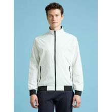 Pepe Jeans White High Neck Lightweight Jacket