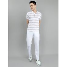 Monte Carlo Off White Cotton Blend Stripes T-Shirt with Trackpant and Shorts