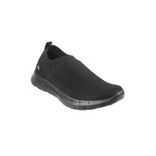 Metro Textured Black Casual Shoes