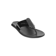 Mochi Plain Black Flipflops & Sliders