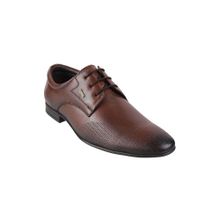 Mochi Textured Tan Formal Shoes
