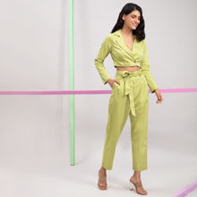 Twenty Dresses By Nykaa Fashion Throw The Real Shade Of You Coord Set - Green