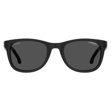 Carrera Sunglasses Grey UV Protected Lens Rectangle Sunglass Full Rim Black Frame-20627680752IR (52)