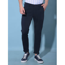 CRIMSOUNE CLUB Mens Navy Blue Chinos Trousers