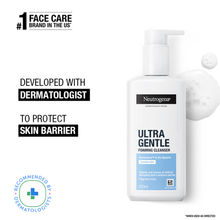 Neutrogena Ultra Gentle Foaming Face Cleanser Protect Skin Moisture - For Oily & Sensitive Skin