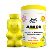 Power Gummies Junior Multivitamin & Immunity Booster For Kids Age 4-15 Years - Mango